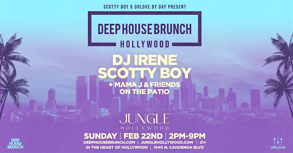 Jungle Hollywood Deep House Night with DJ Irene: LA After-Dark Energy