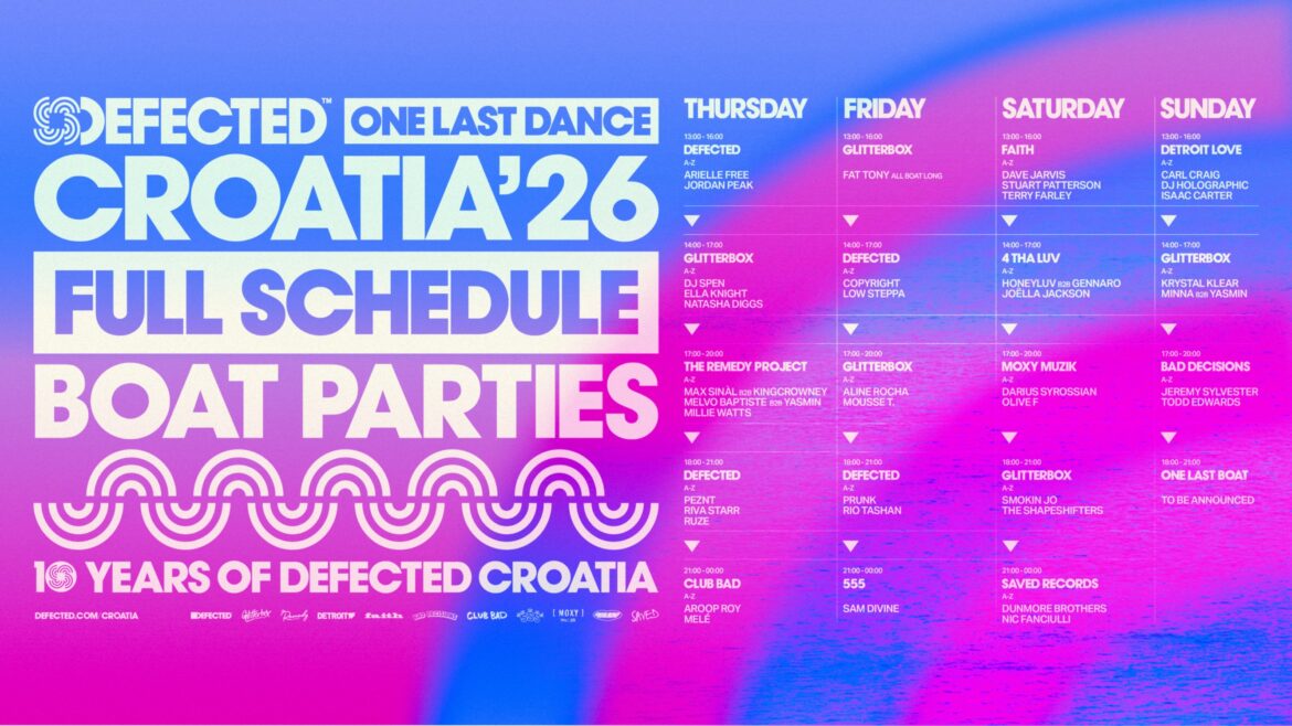 Defected Croatia Sets Sail with 19 Boat Parties for Its Final Tisno Edition